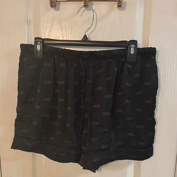 DKNY Black Pajama Set Soft Sleepwear - Picture 6 of 7